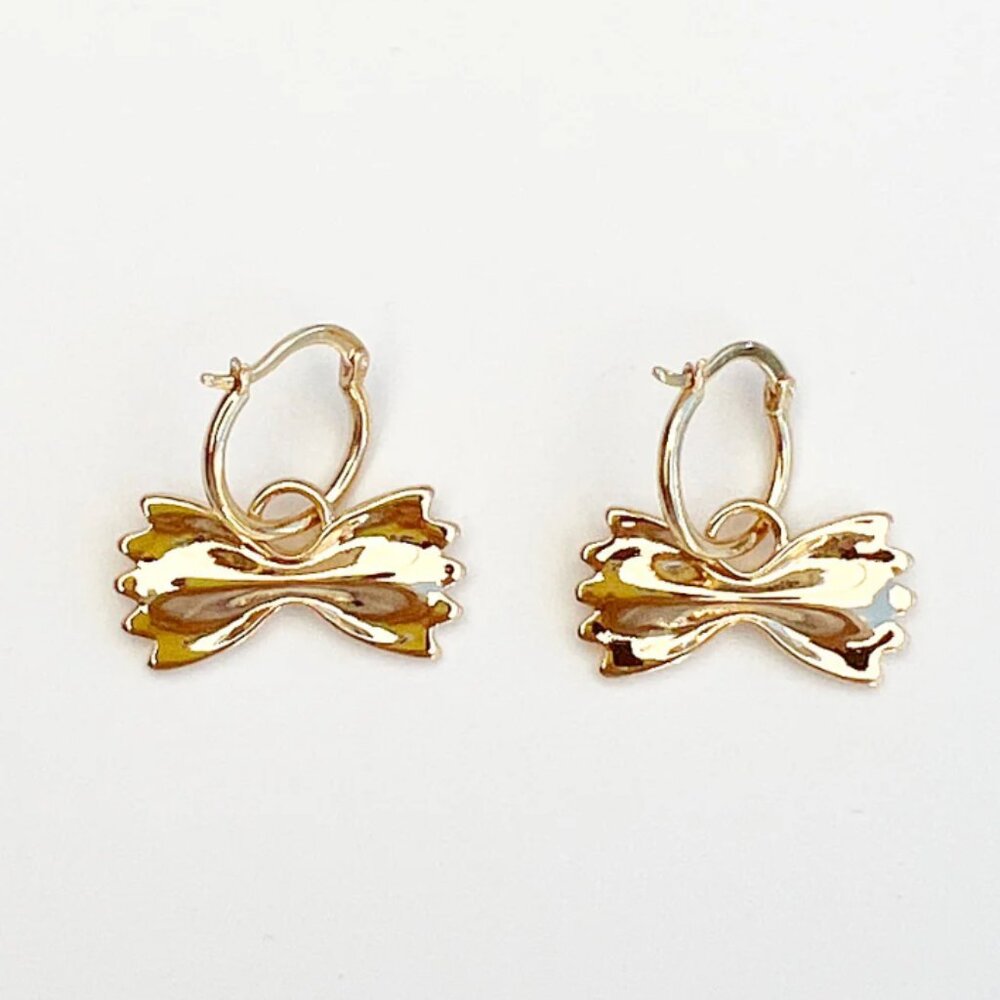 Farfalle Hoops, Gold